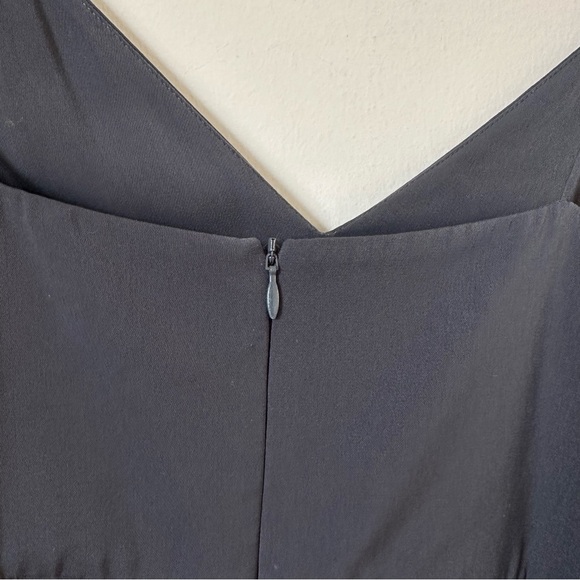Shona Joy Core Cocktail Classic Draped Dress In Charcoal Size US 2 - Picture 6 of 9